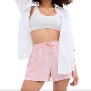 💫GAP Women's Pink Linen Shorts Large